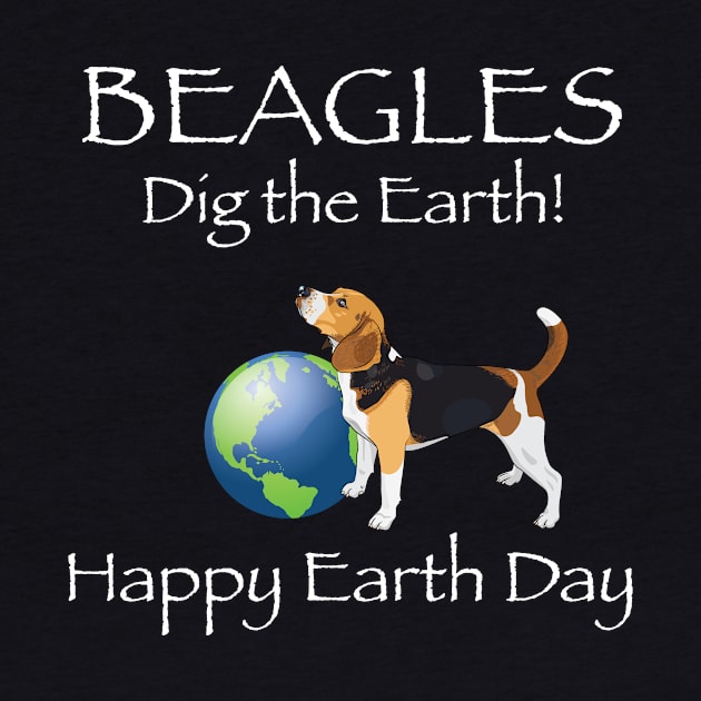 Beagle Happy Earth Day T-Shirt by bbreidenbach